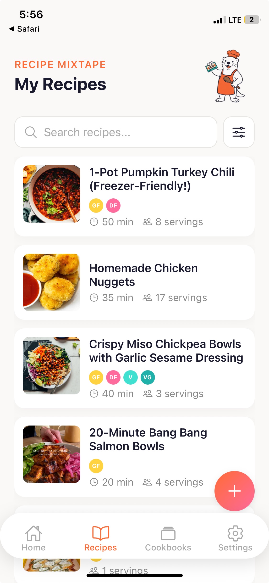 Recipe Mixtape App